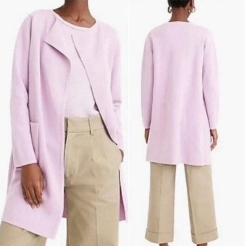 J. Crew Juliette Collarless Sweater-Blazer Size Medium